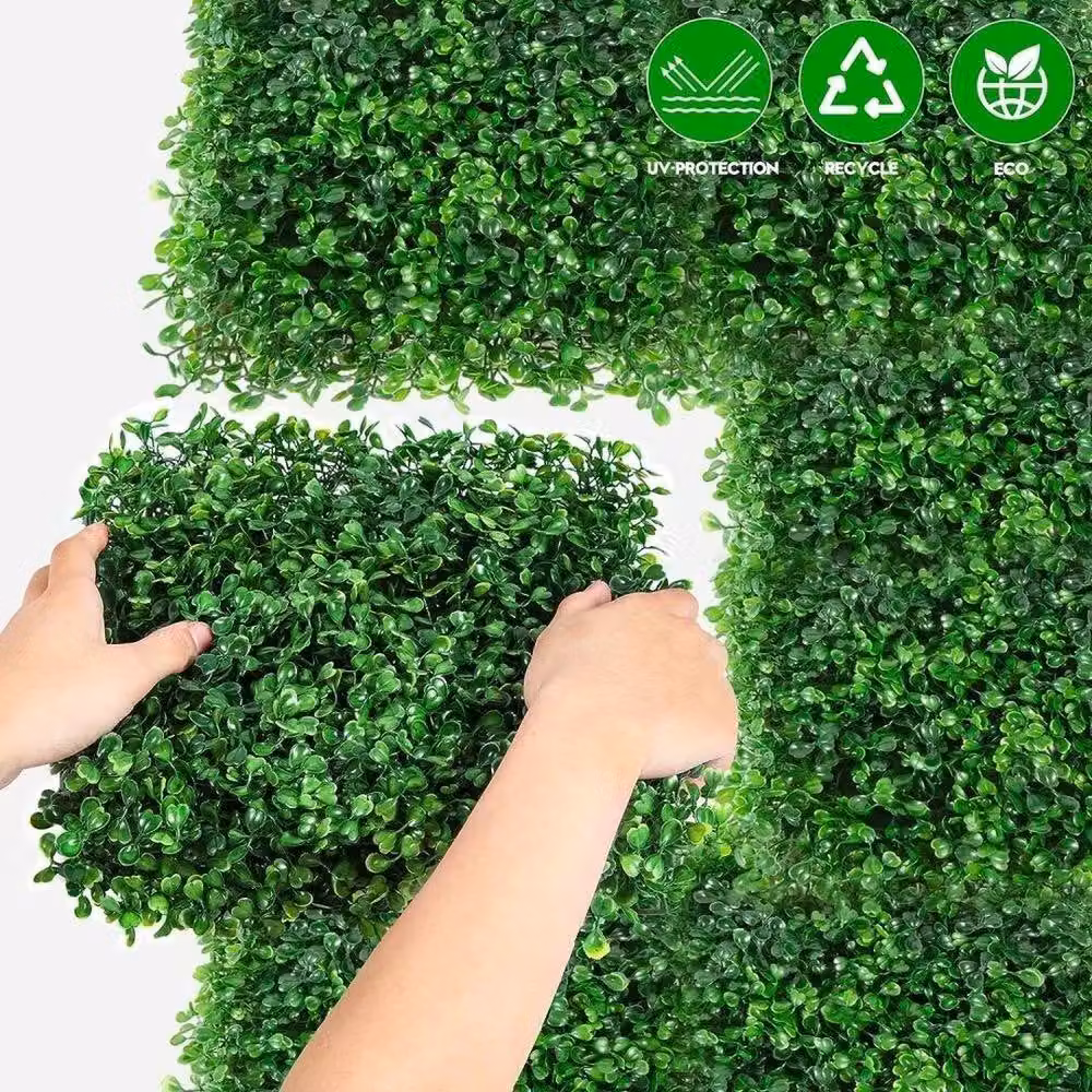 FLAVORA Artificial Hedge Wall Panels in Green, 0.6m2 – 3