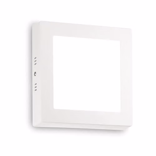 Netlighting Ideal Lux Square LED Semi Flush Ceiling Light, White, 17 cm, 1250 lm, 4000 K
