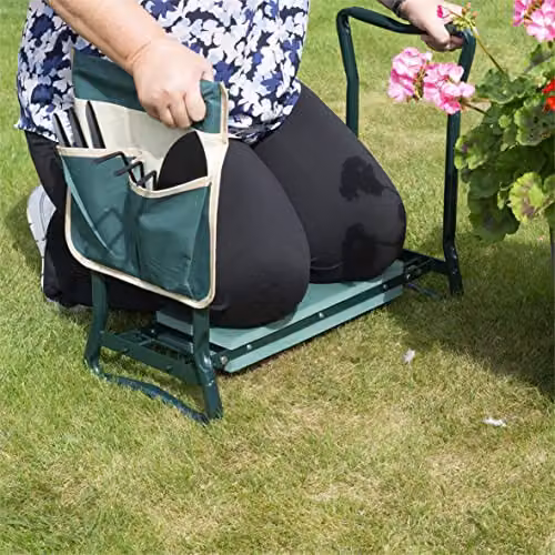 St Helens Home & Garden Folding Multi Use Garden Kneeler and Bench in Green – 5