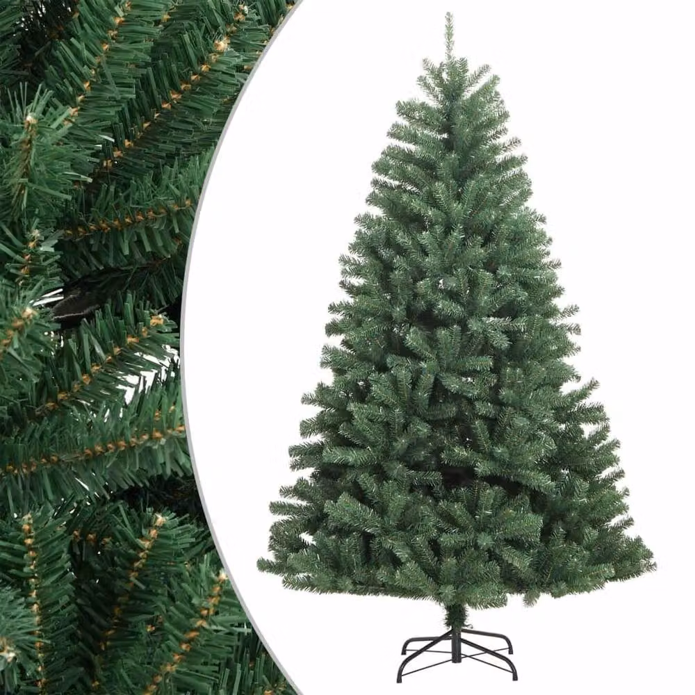 Berkfield Home Beautiful Green Artificial Hinged Christmas Tree with Stand, Height: 180 cm – 2