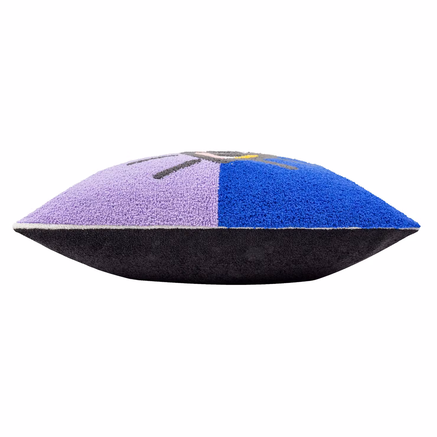 Heya Home All Eyes On You Bouclé Decorative Cushion in Purple and Blue, W/D/H: 45 x 45 x 45 cm – 3