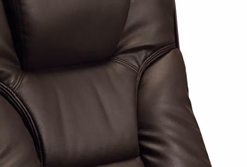 Julian Bowen Malmo Brown Faux Leather Massage Recliner Chair with Footstool – 4