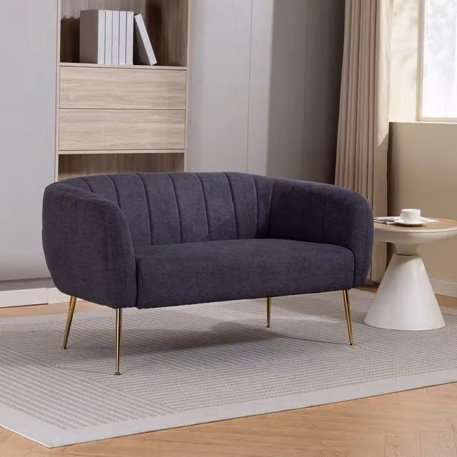 Artemis Home Stanton 2 Seat Upholstered Fabric Sofa in Grey – 1