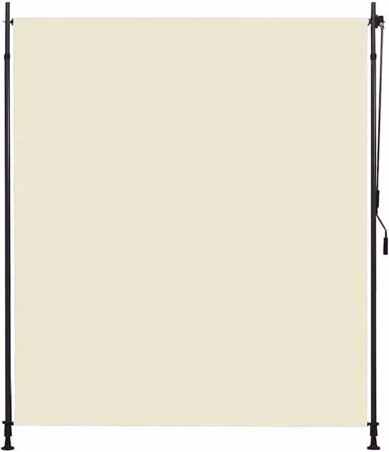 Berkfield Home Outdoor Roller Blind, Beige, W: 200 cm, H: 270 cm