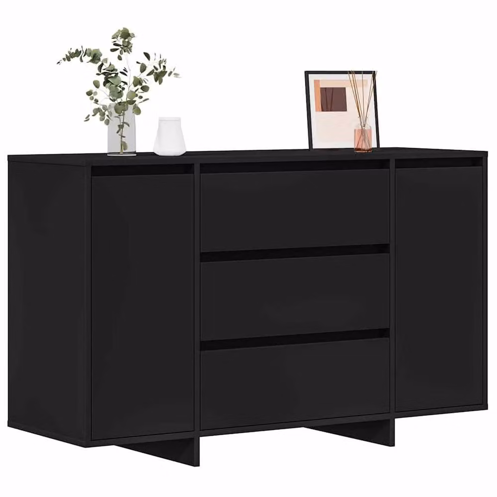 Berkfield Home Modern Matt Black Sideboard, W/D/H: 120 x 41 x 75 cm – 3