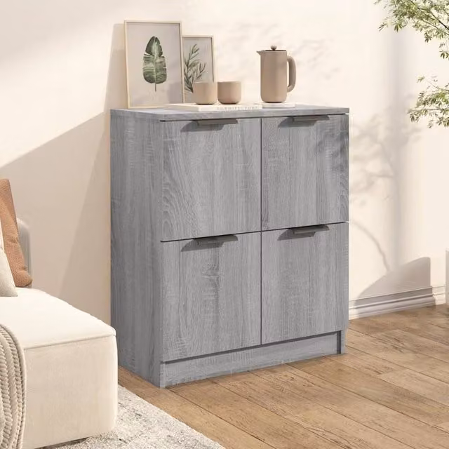 Berkfield Home Grey Sonoma Sideboard in Engineered Wood W/D/H: 60 x 30 x 70 cm – 1