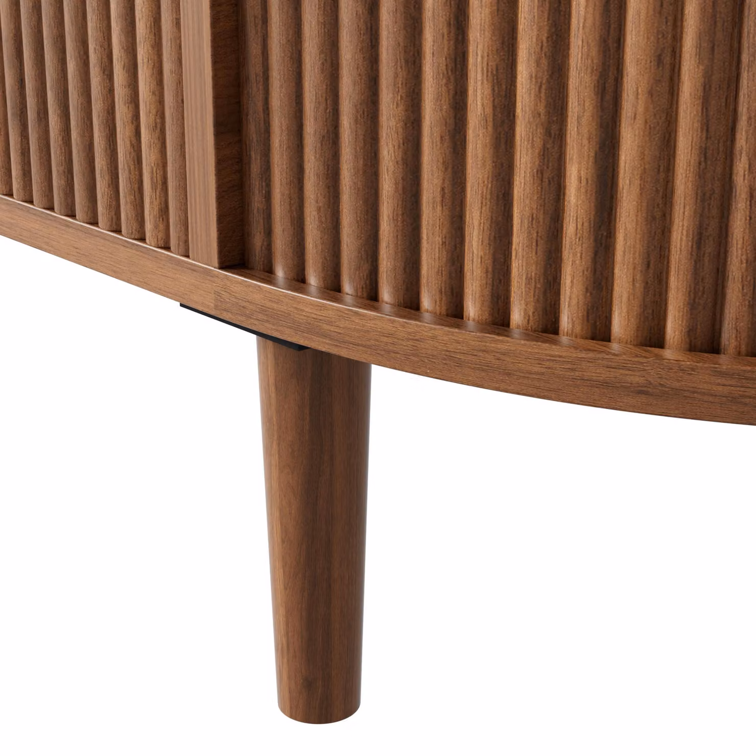 Aosom UK Height-Adjustable Modern Coffee Table with MDF Body and Pine Legs, Brown, W: 100 cm, D: 48 cm, H: 40 cm – 4