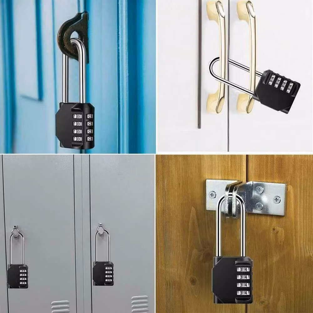 SPETLEK 4 Digit Combination Padlock in Black – 4