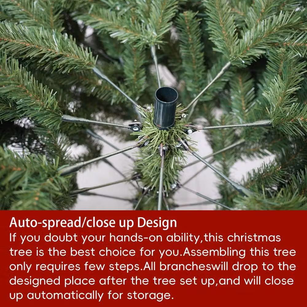 Direct Wicker Green 6FT Flame-Retardant Christmas Tree – 6