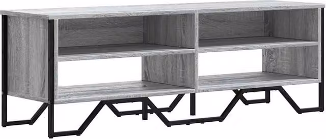 Berkfield Home Grey Sonoma TV Cabinet in Engineered Wood W/D/H: 122 x 34 x 41 cm – 1