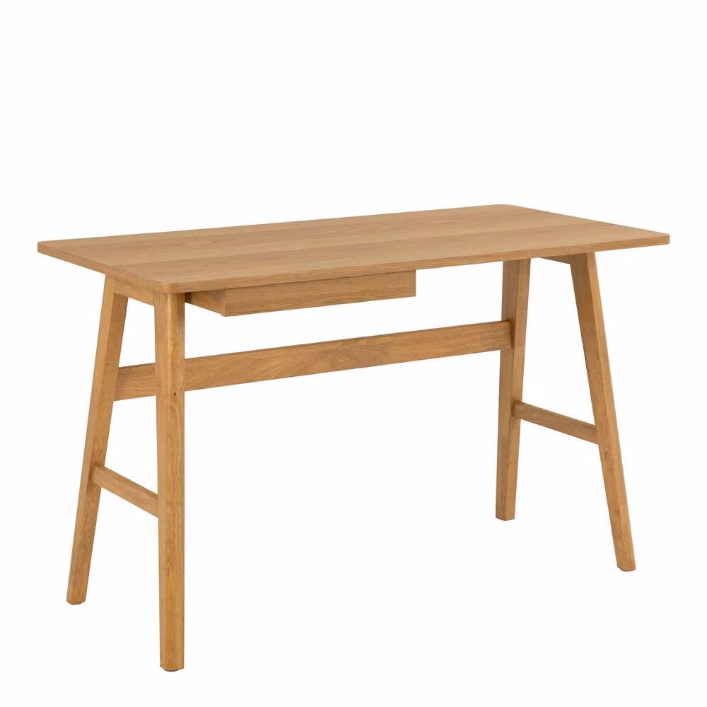 Wyld Haus Quietwood Modern Oak Writing Desk in Natural Brown – 2