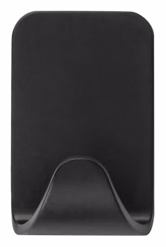 3M Command Small Metallic Wall Hooks in Matt Black, Pack of 4 with 5 Adhesive Strips – 6