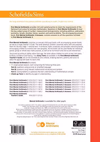 Schofield & Sims First Mental Arithmetic Book 3: Year 1, Ages 5-6, Multicolour – 2