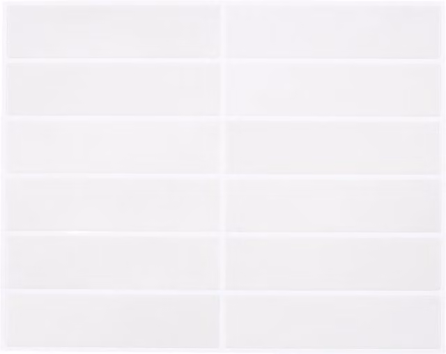 Livingandhome Set of 10 Self Adhesive 3D Tile Wallpaper Stickers, White, W/D/H: 29.0 x 22.9 x 22.9 cm