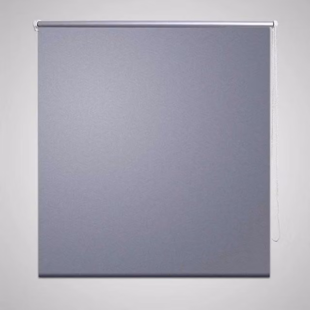 Berkfield Home Thermal Insulating Blackout Roller Blind, Grey, W: 160 cm, H: 175 cm