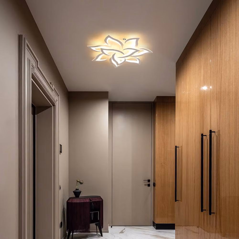 Goeco Modern LED Ceiling Light in White with 10 Heads, 60 W, 3000 K Warm White – 2