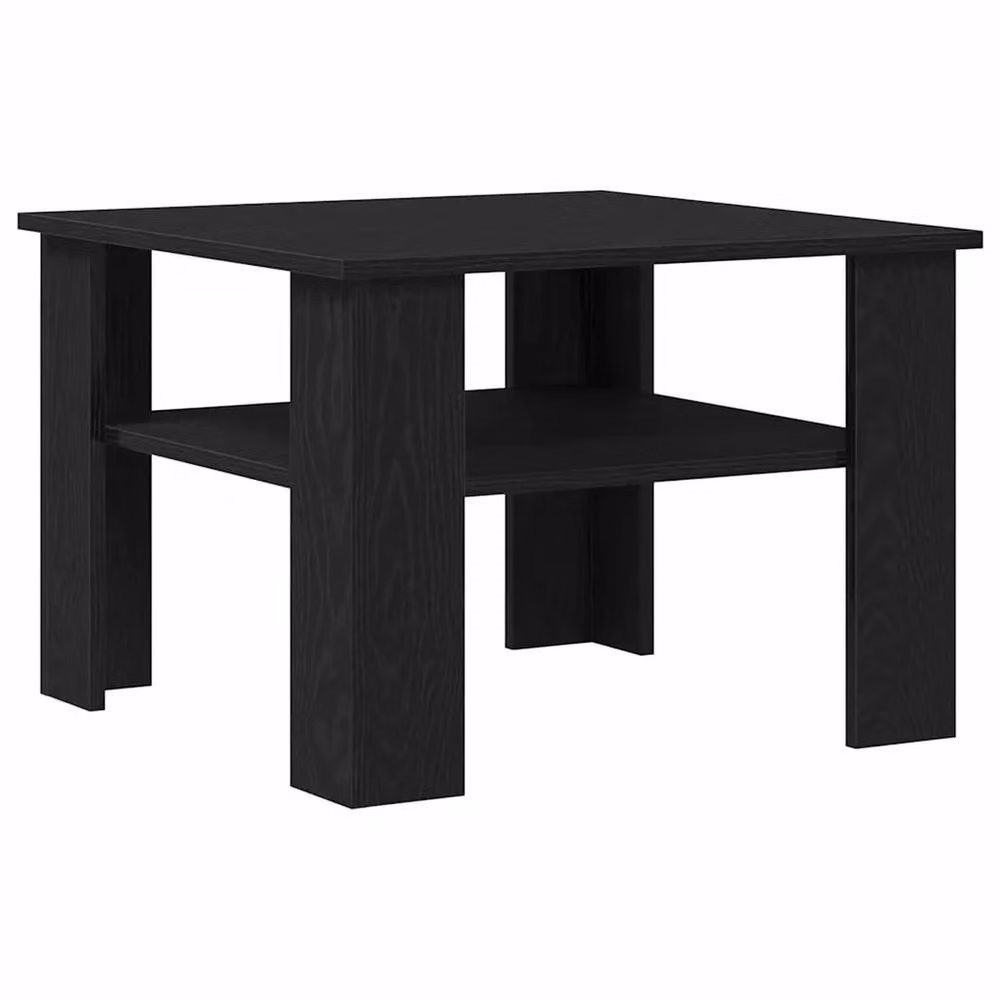 Kelvenix Modern Square Coffee Table in Black Oak Matt Finish – 4