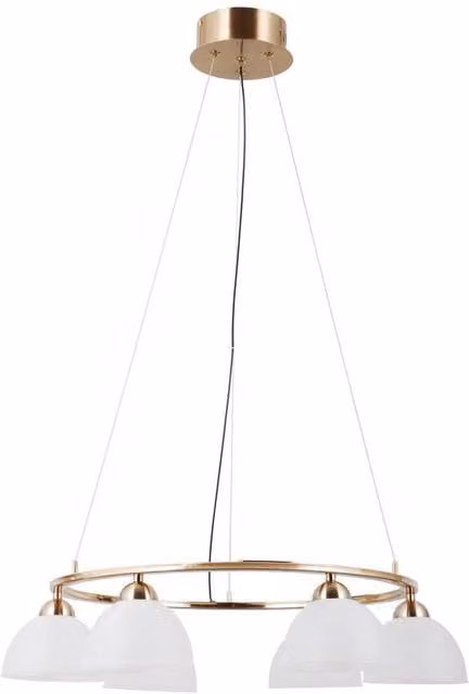 Netlighting Montiela Multi Arm Pendant Ceiling Light in Gold/Brass with 6x LED Warm White 3000K – 1
