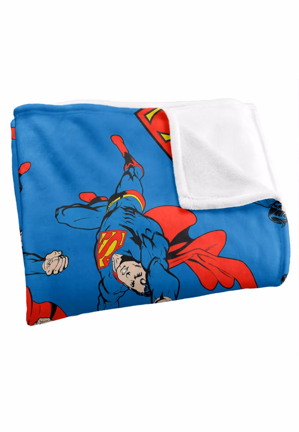 Warner Brothers Superman Officially Licensed Silky Touch Super Soft Throw Blanket, White, W/D: 152 x 127 cm – 2