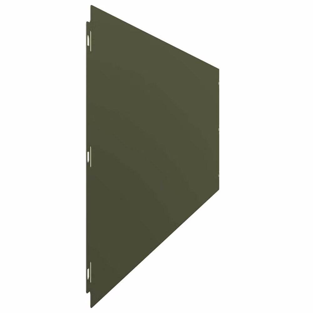 Berkfield Home Lawn Edgings, 10 Pieces, Olive Green, Cold-rolled Steel, H x W: 103 x 25 cm – 4