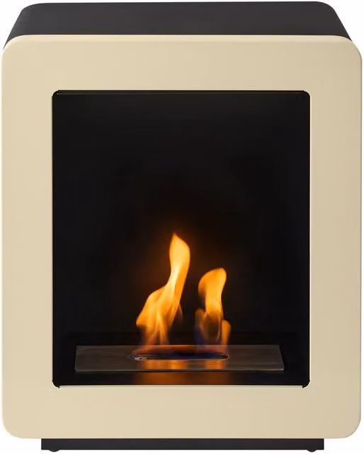 Adam Fires & Fireplaces Mira Bio Ethanol Stove in Beige