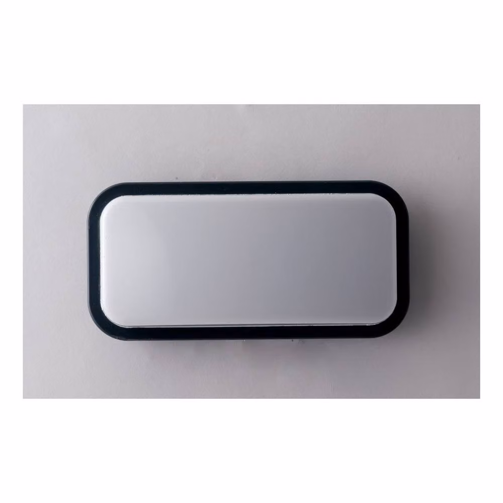 Netlighting SHELLY LED Outdoor Flush Surface Mount Light, Black, W/D/H: 23.6 x 11.6 x 6.8 cm, 1200lm, 4000K, IP65 – 2