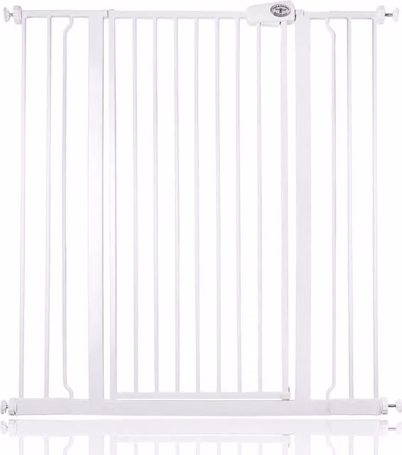 Bettacare Extendable White Child and Pet Gate for Doors and Stairs, Width: 100.8 cm - 108.4 cm