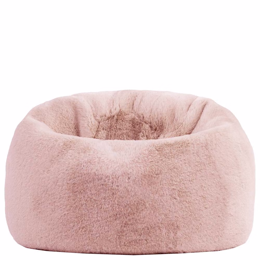 icon Kingston Faux Fur Classic Kids Bean Bag in Pink – 2