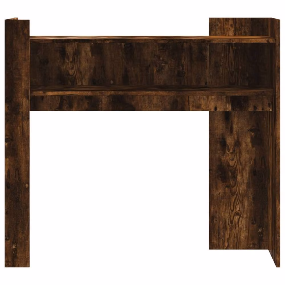 Berkfield Home Smoked Oak Console Table, Brown, W/D/H: 100 x 35 x 90 cm – 4