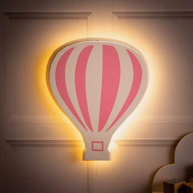 Marco Paul Pink LED Nursery Night Light for Childrens Rooms