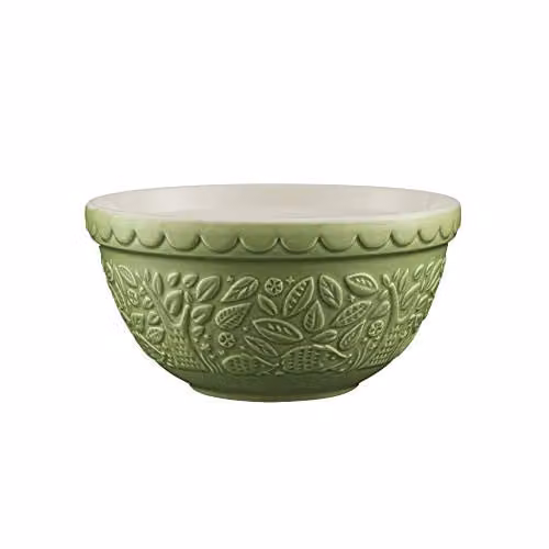 Mason Cash In the Forest Hedgehog Stoneware Mixing Bowl, Green, 1.1 l, Diameter: 21 cm