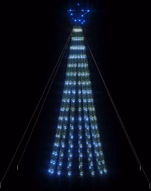 Berkfield Home Beautiful Christmas Tree Light Cone with 275 LEDs in Blue and Green, Height: 180 cm – 1
