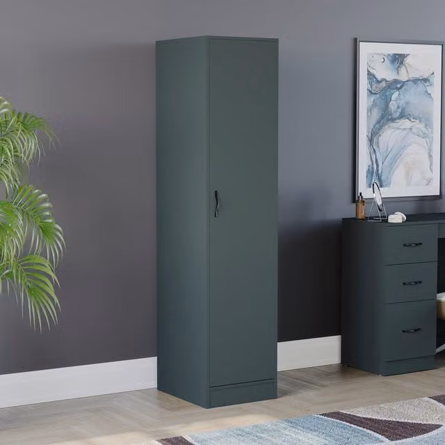 Vida Designs Riano 1 Door Wardrobe in Matt Jasper Green
