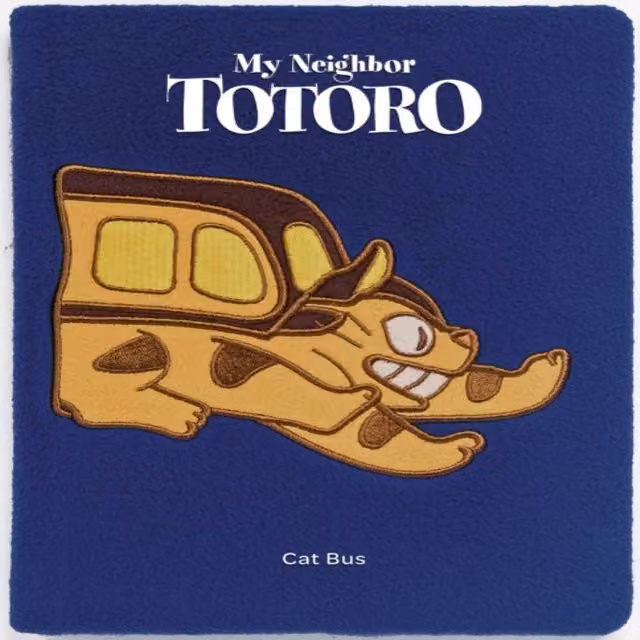 Chronicle Books Catbus Plush Blank Journal Notebook in Multicolour and Blue