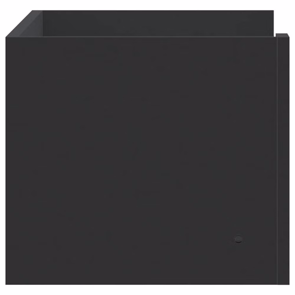 Berkfield Home Modern Black Wall Mounted Cube Shelf with Back Panel, W/D/H: 70.5 x 30.5 x 30.5 cm – 4
