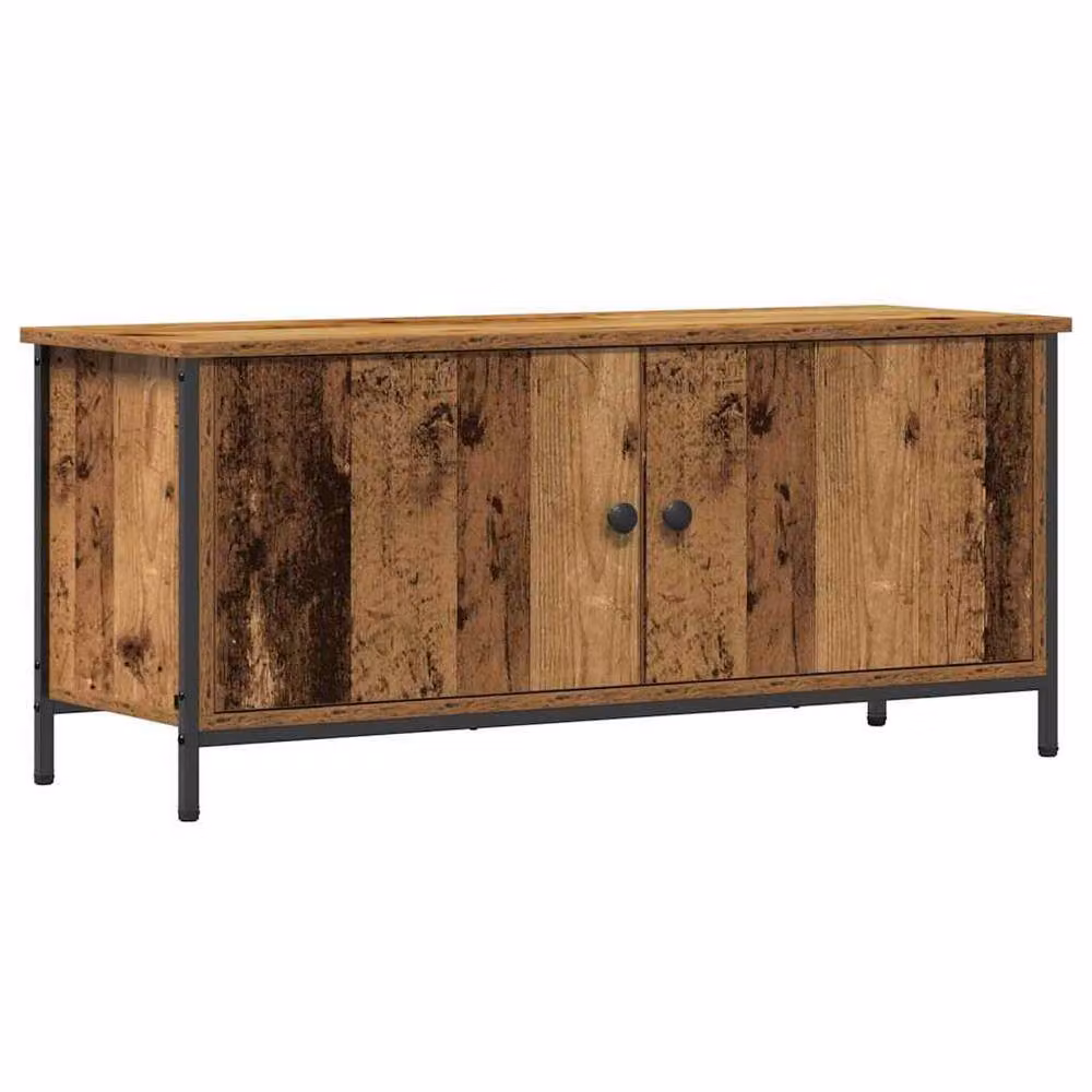 Berkfield Home Old Wood TV Unit in Brown, W/D/H: 102 x 35 x 45 cm – 3