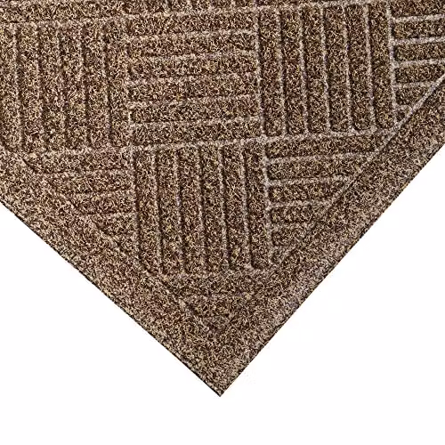 JVL Dirt Defender Rectangular Scraper Doormat, Beige, W: 60 cm, D: 40 cm – 3