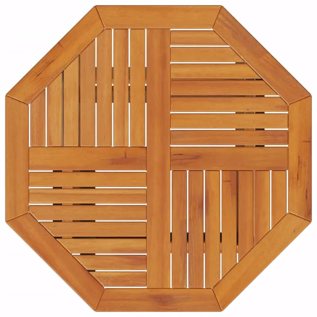 Berkfield Home Folding Acacia Wood Garden Table, Brown, W: 70 cm, D: 70 cm, H: 75 cm – 4