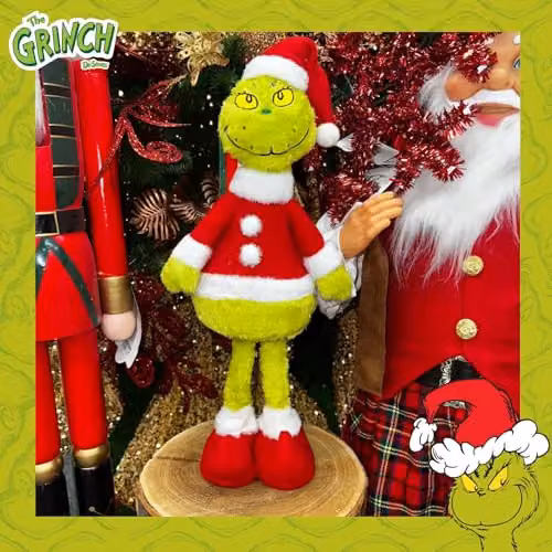 VFM e-Store Grinch Standing Christmas Decoration, Green, H 46 cm x W 18 cm x D 18 cm – 4