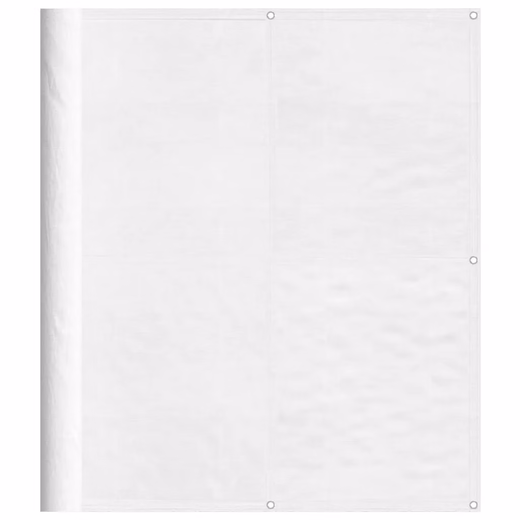 Berkfield Home White Polyester Balcony Cover, W: 120 cm, H: 700 cm – 2