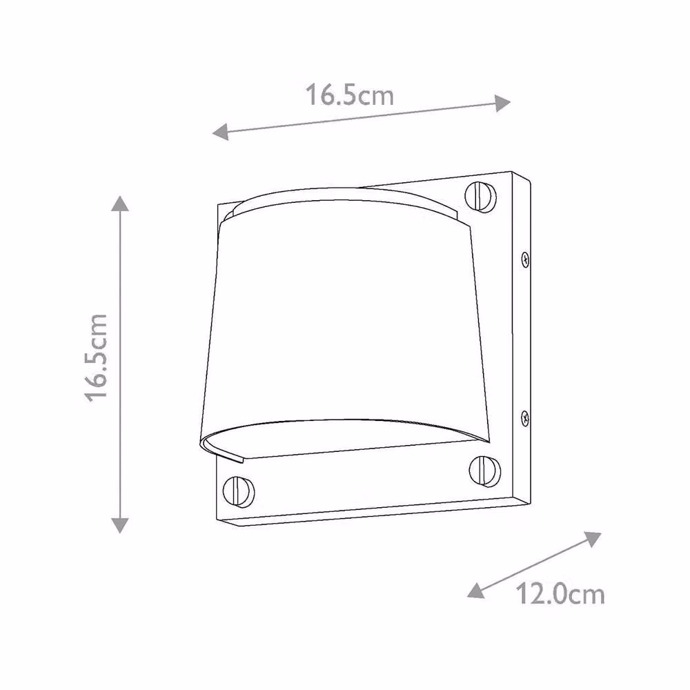 Netlighting Scout Small Outdoor Wall Light in Bronze and Heritage Brass, IP44 – 2