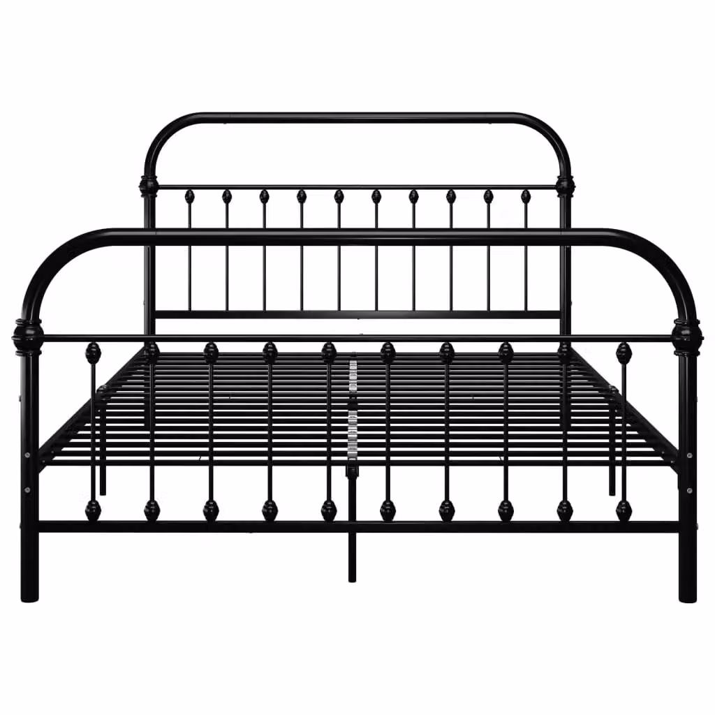 Berkfield Home Classic Metal Bed Frame, Black, W: 160 cm, L: 200 cm – 2
