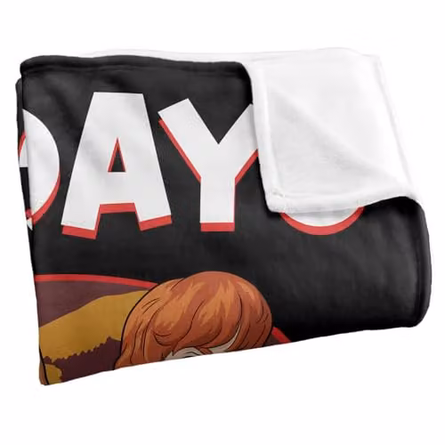 Warner Bros. Harry Potter 100 Days of School Super Soft Fleece Throw Blanket, Multicolour, W: 127.0 cm x L: 152.4 cm – 2