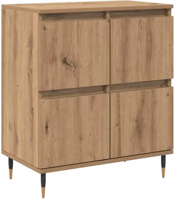Berkfield Home Modern Sideboard with Storage Door in Brown, W/D/H: 60 x 35 x 70 cm