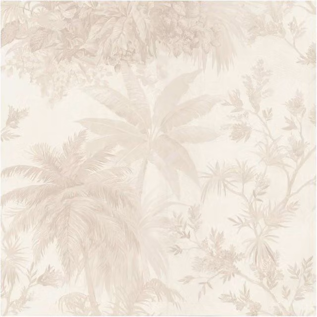 Boutique by Graham & Brown Bali Pearl Botanical Floral Wallpaper in White, W/H: 52 cm x 5.2 m