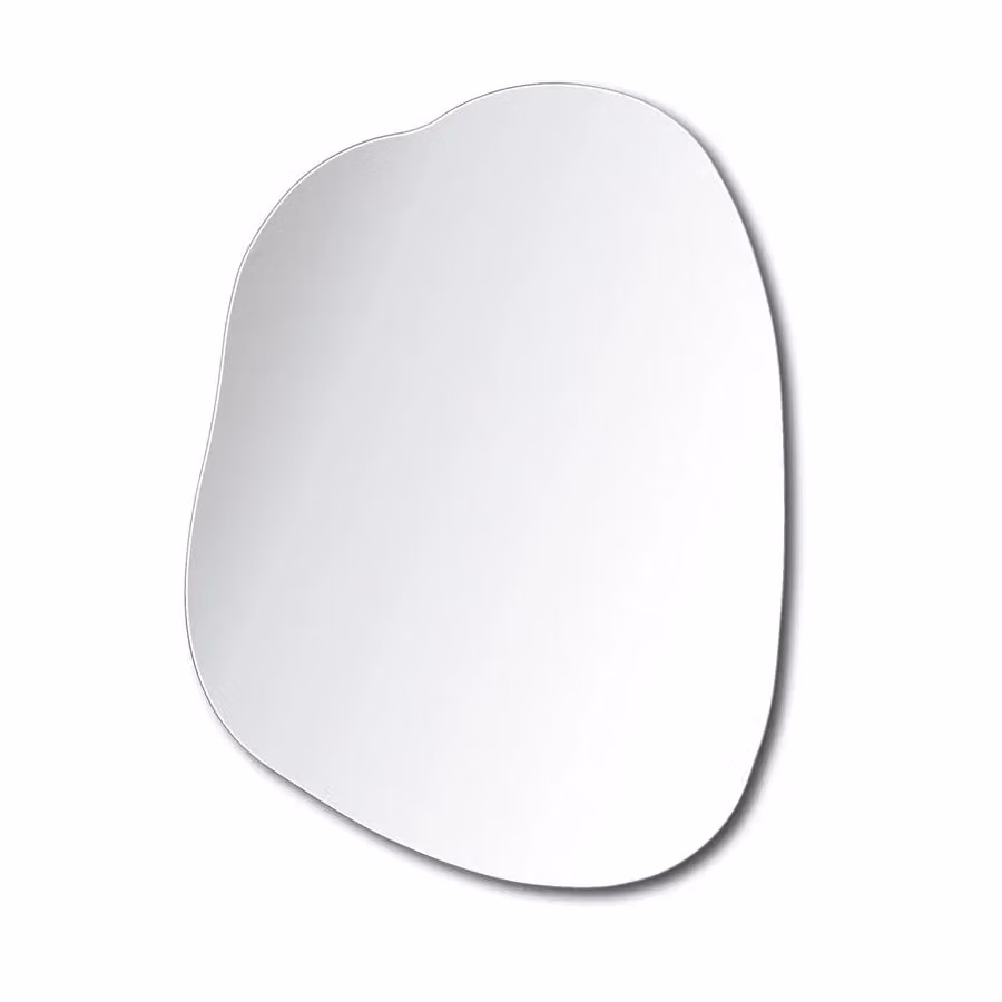 Home Garden Direct Nemi Frameless Pond Wall Mirror in Transparent, W: 80 cm, H: 60 cm – 3