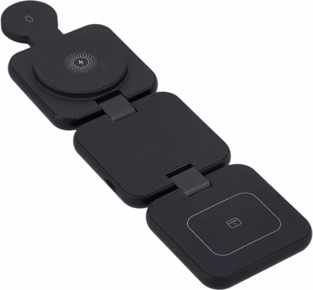 Livingandhome 3-in-1 Charging Station - Black