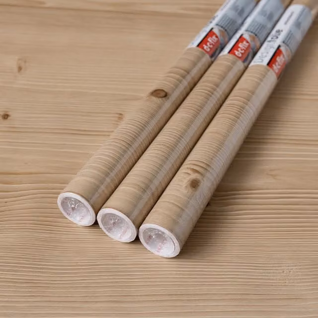 dc fix Jura Pine Self Adhesive Vinyl Wrap for Kitchen Doors and Worktops, Beige, W: 67.5 cm, L: 2 m (Pack of 3)
