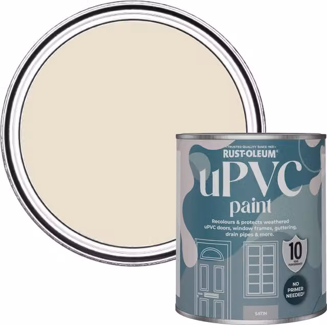 Rust-Oleum UPVC Paint in Satin Finish, Longsands, 0.75 l