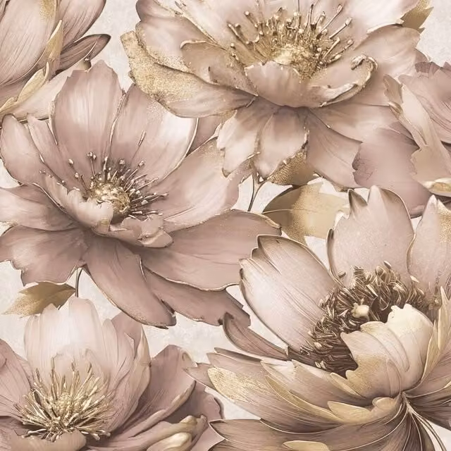 Muriva Aminah Floral Botanical Wallpaper in Pink – 1